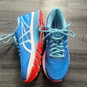 NWT ASICS Gel Nimbus 21 - Blue/Orange - Size 9